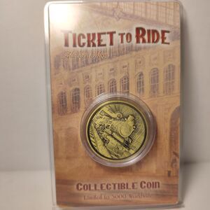 Ticket To Ride Limited Edition Train Coin Official Collectible Metal Badge